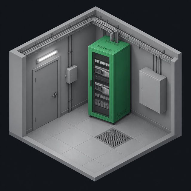 Иллюстрация: Шкафы и кроссы телекоммуникационные
