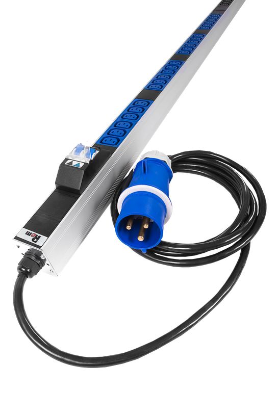 Rem-2MC вертикальный, 1 × 32 А, 48 × C13, 1820 мм, шнур 3 м IEC 60309 (R-2MC3-32-48C13-A-MI-1820-3-2P)