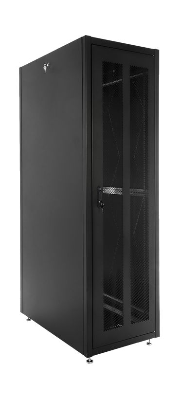 ШТК-Э-48.6.8-44АА-9005 — 48U, 600 × 800, двери перфорированные, чёрный