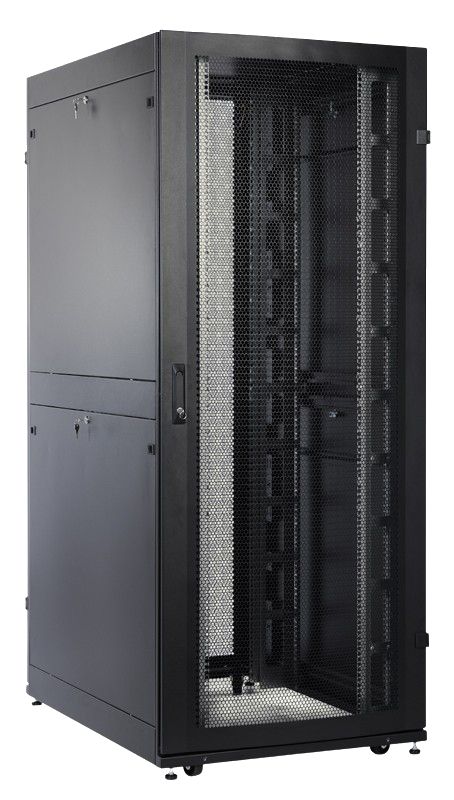 ШТК-СП-48.8.12-48АА-9005 — 48U, 800 × 1200, задние двери двойные